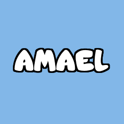 Coloring page first name AMAEL