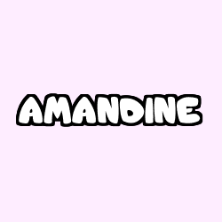 Coloring page first name AMANDINE