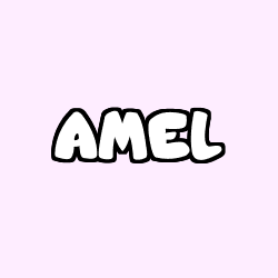 Coloring page first name AMEL