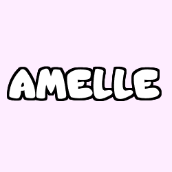Coloring page first name AMELLE