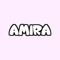 Coloring page first name AMIRA
