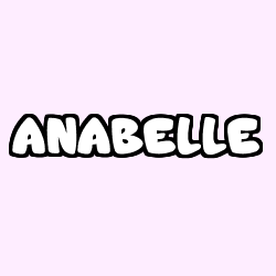 Coloring page first name ANABELLE
