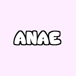 Coloring page first name ANAE