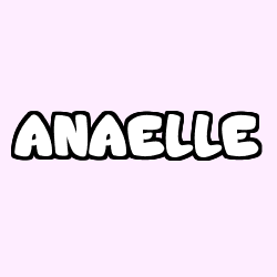 Coloring page first name ANAELLE