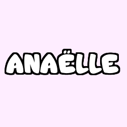 Coloring page first name ANAËLLE