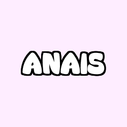 Coloring page first name ANAIS