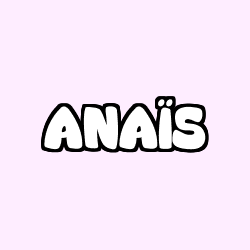Coloring page first name ANAÏS