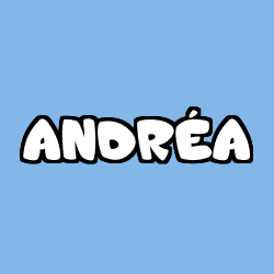 Coloring page first name ANDRÉA