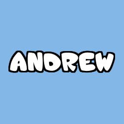 Coloring page first name ANDREW