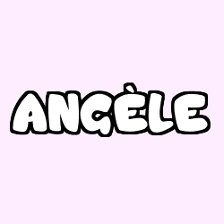 Coloring page first name ANGÈLE