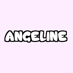 Coloring page first name ANGELINE