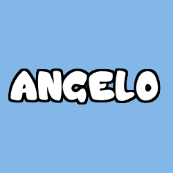 Coloring page first name ANGELO