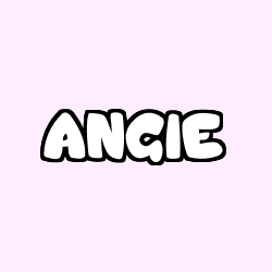 Coloring page first name ANGIE