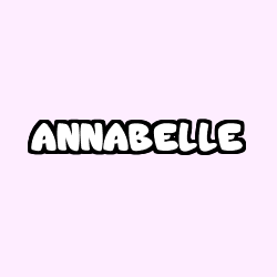Coloring page first name ANNABELLE