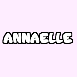 Coloring page first name ANNAELLE