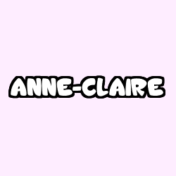 Coloring page first name ANNE-CLAIRE