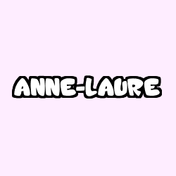 Coloring page first name ANNE-LAURE