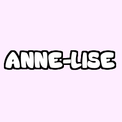 Coloring page first name ANNE-LISE