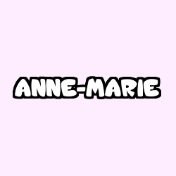 Coloring page first name ANNE-MARIE