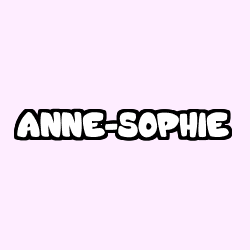 Coloring page first name ANNE-SOPHIE