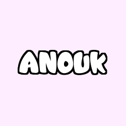 Coloring page first name ANOUK