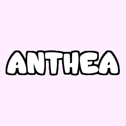 Coloring page first name ANTHEA