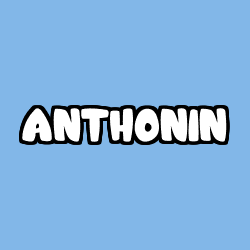 Coloring page first name ANTHONIN