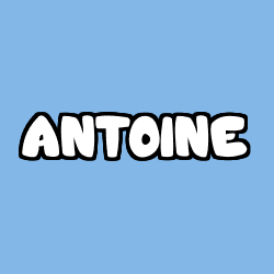 Coloring page first name ANTOINE