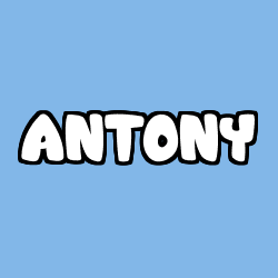 Coloring page first name ANTONY