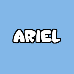 Coloring page first name ARIEL