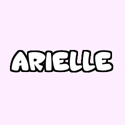 Coloring page first name ARIELLE