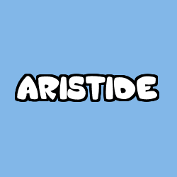 Coloring page first name ARISTIDE