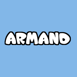 Coloring page first name ARMAND