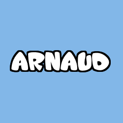 Coloring page first name ARNAUD