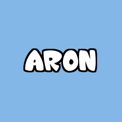 Coloring page first name ARON