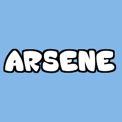 Coloring page first name ARSENE