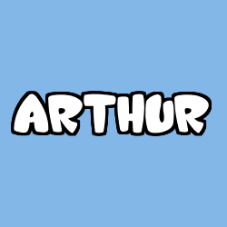 Coloring page first name ARTHUR