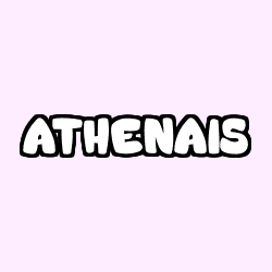Coloring page first name ATHENAIS