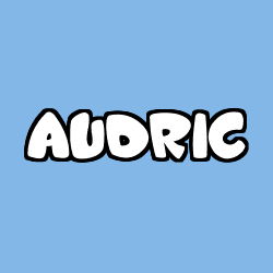 Coloring page first name AUDRIC