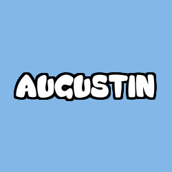 Coloring page first name AUGUSTIN