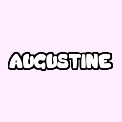 Coloring page first name AUGUSTINE