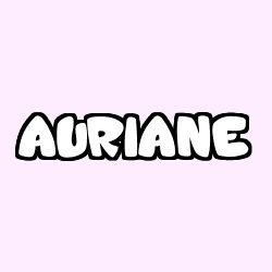 Coloring page first name AURIANE