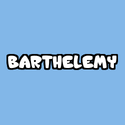 Coloring page first name BARTHELEMY