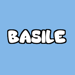 Coloring page first name BASILE