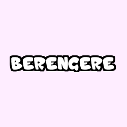 Coloring page first name BERENGERE