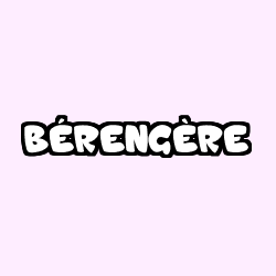 Coloring page first name BÉRENGÈRE