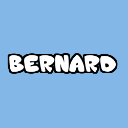 Coloring page first name BERNARD