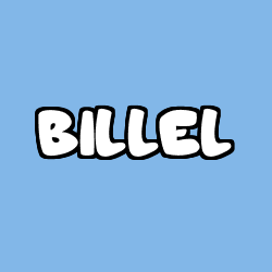 Coloring page first name BILLEL