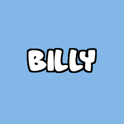 Coloring page first name BILLY