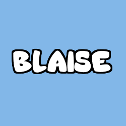 Coloring page first name BLAISE